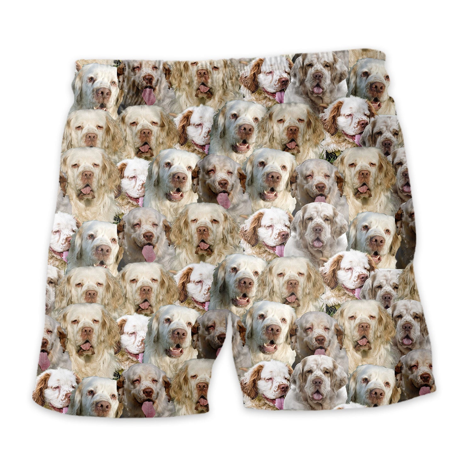 Clumber Spaniel Full Face Hawaiian Shirt & Short