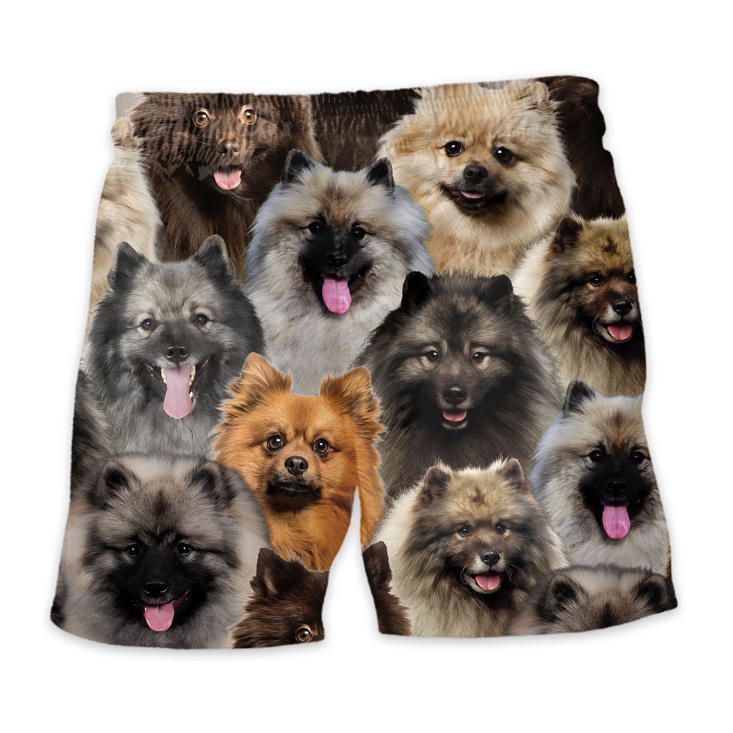 Keeshond 2 Full Face Hawaiian Shirt & Short
