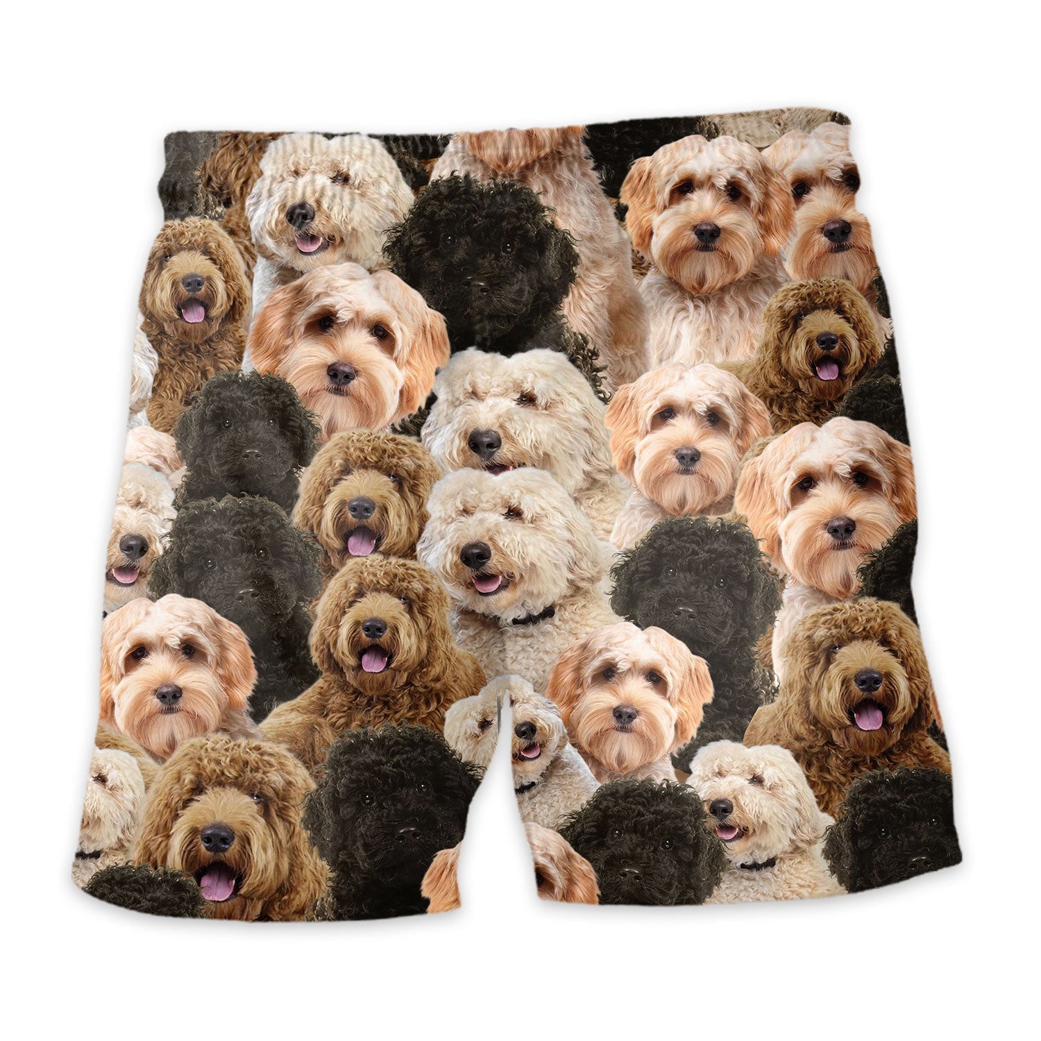 Labradoodle Full Face Hawaiian Shirt & Short