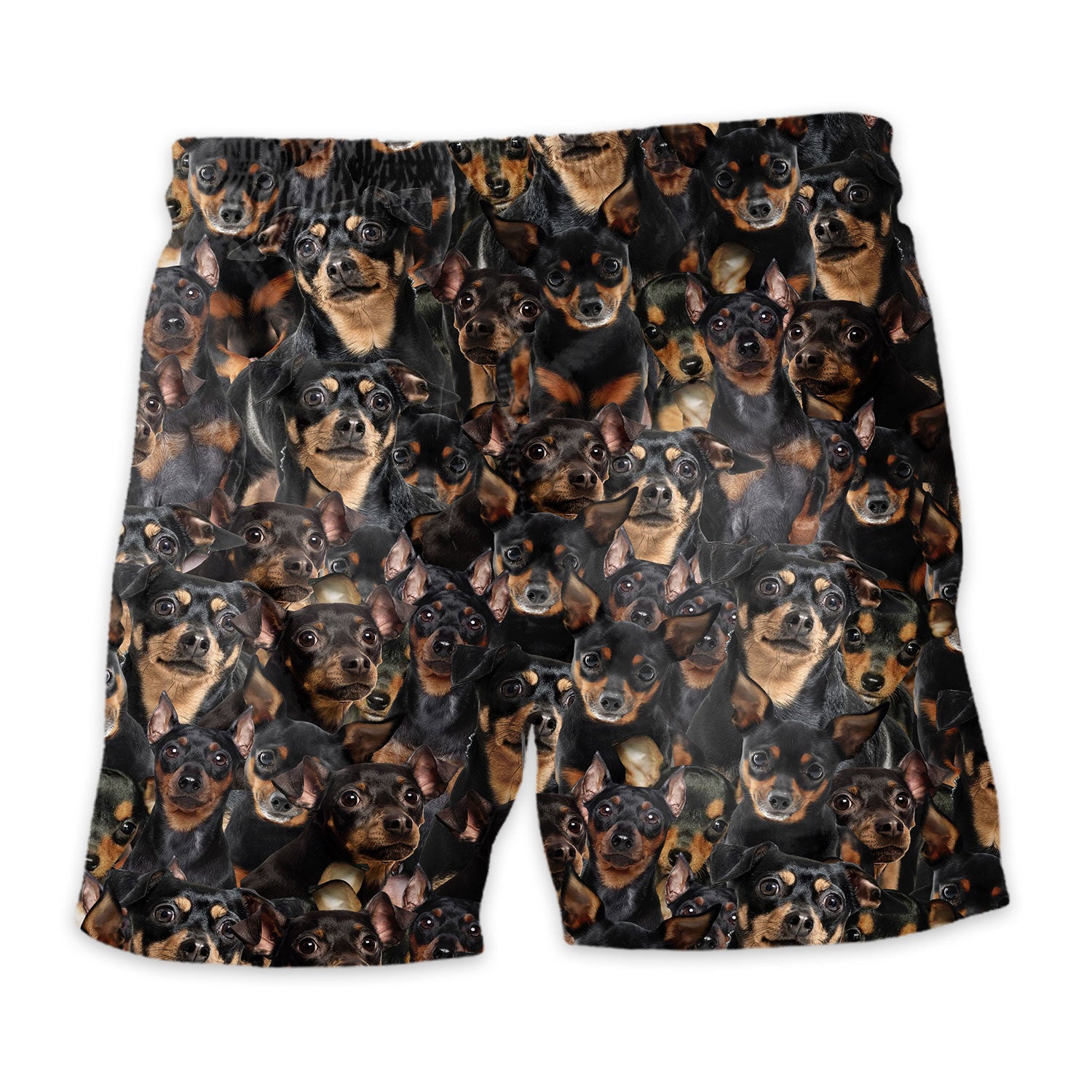 Miniature Pinscher Full Face Hawaiian Shirt & Short