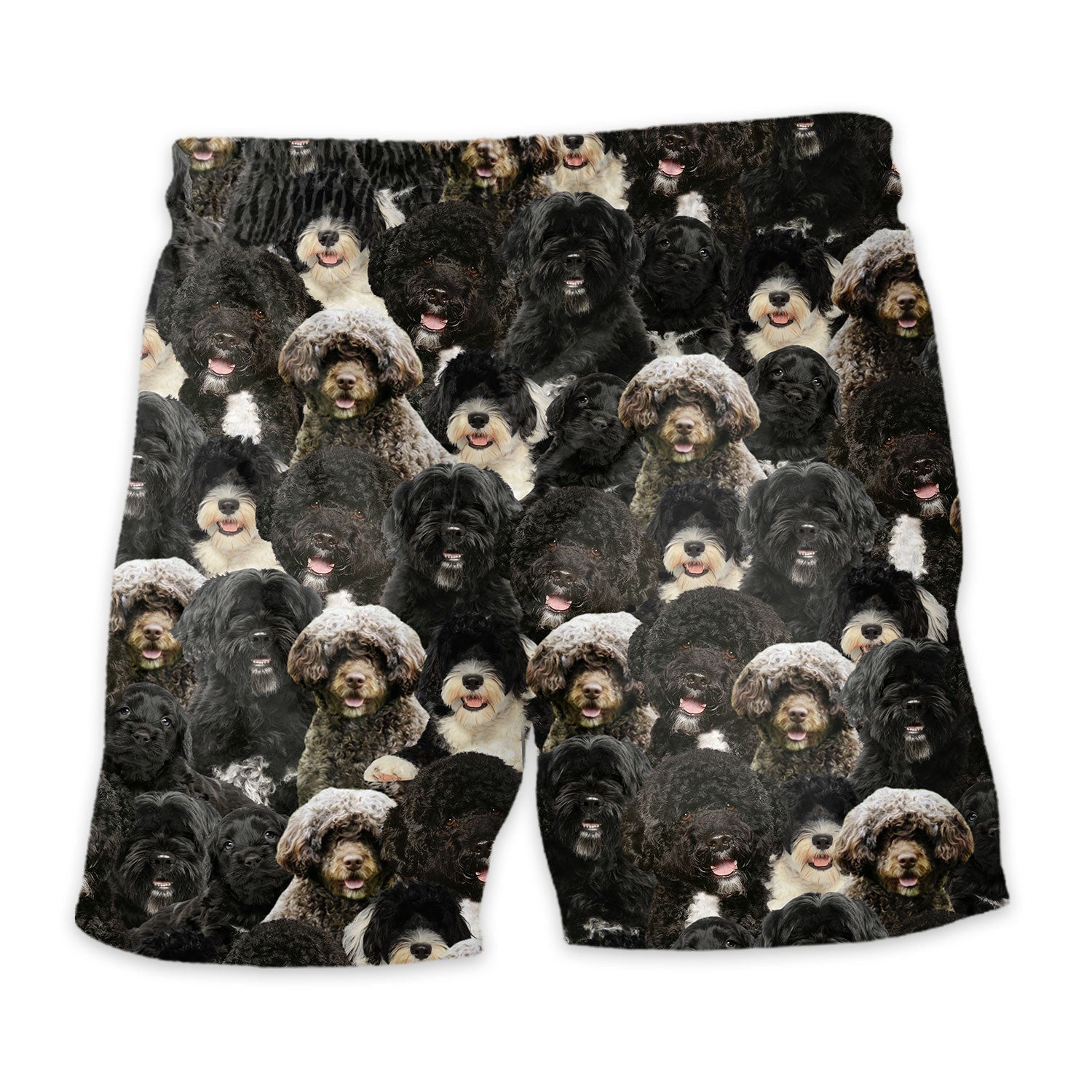 Portuguese Water Dog Full Face Hawaiian Shirt & Short