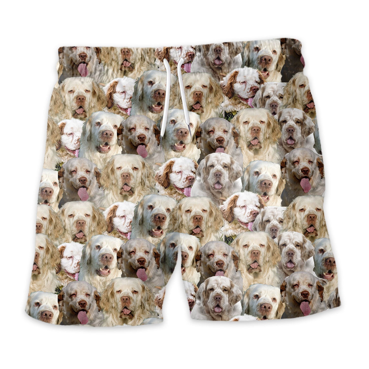 Clumber Spaniel Full Face Hawaiian Shirt & Short