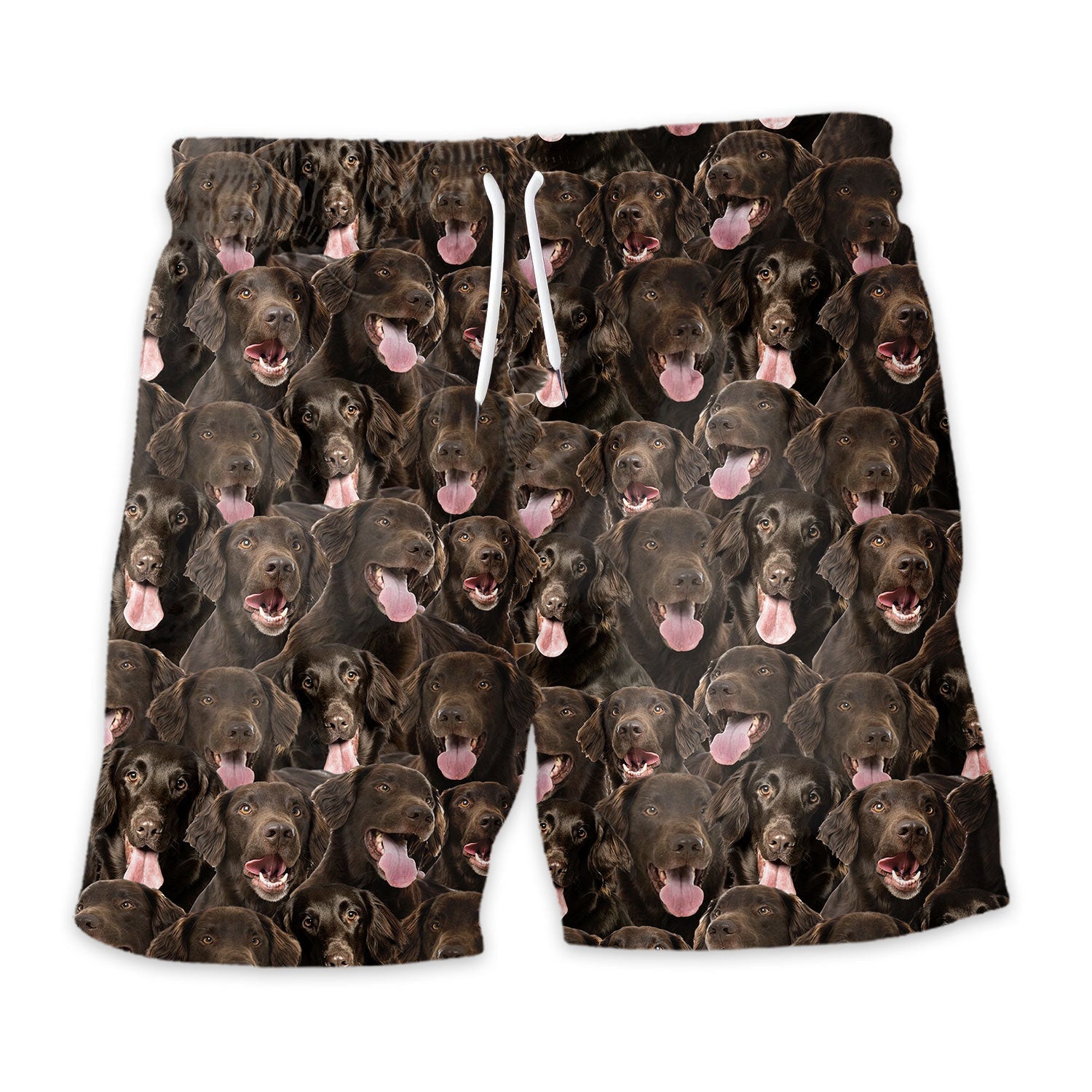 Flat Coated Retriever Full Face Hawaiian Shirt & Short