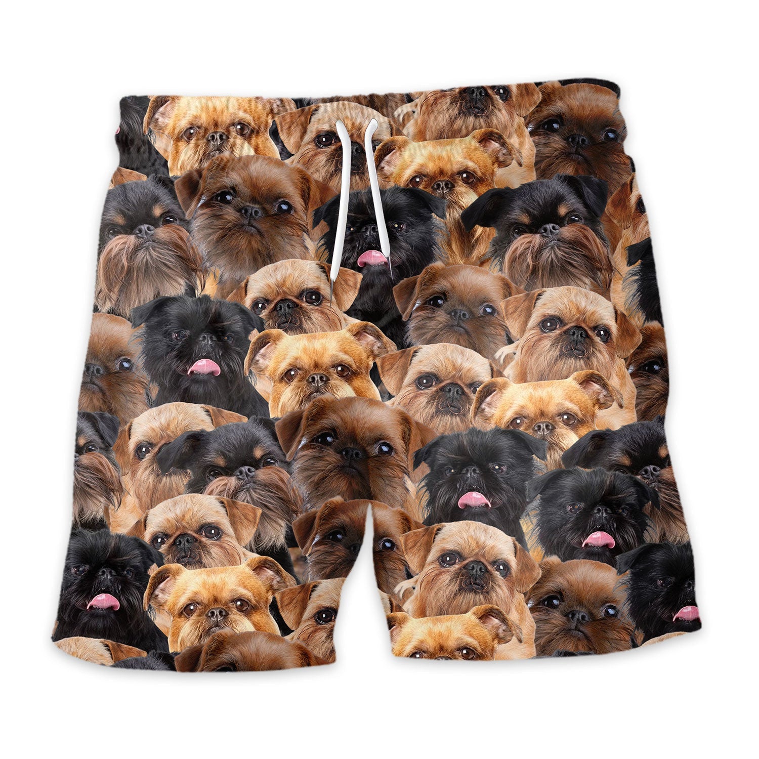 Griffon Bruxellois Full Full Face Hawaiian Shirt & Short