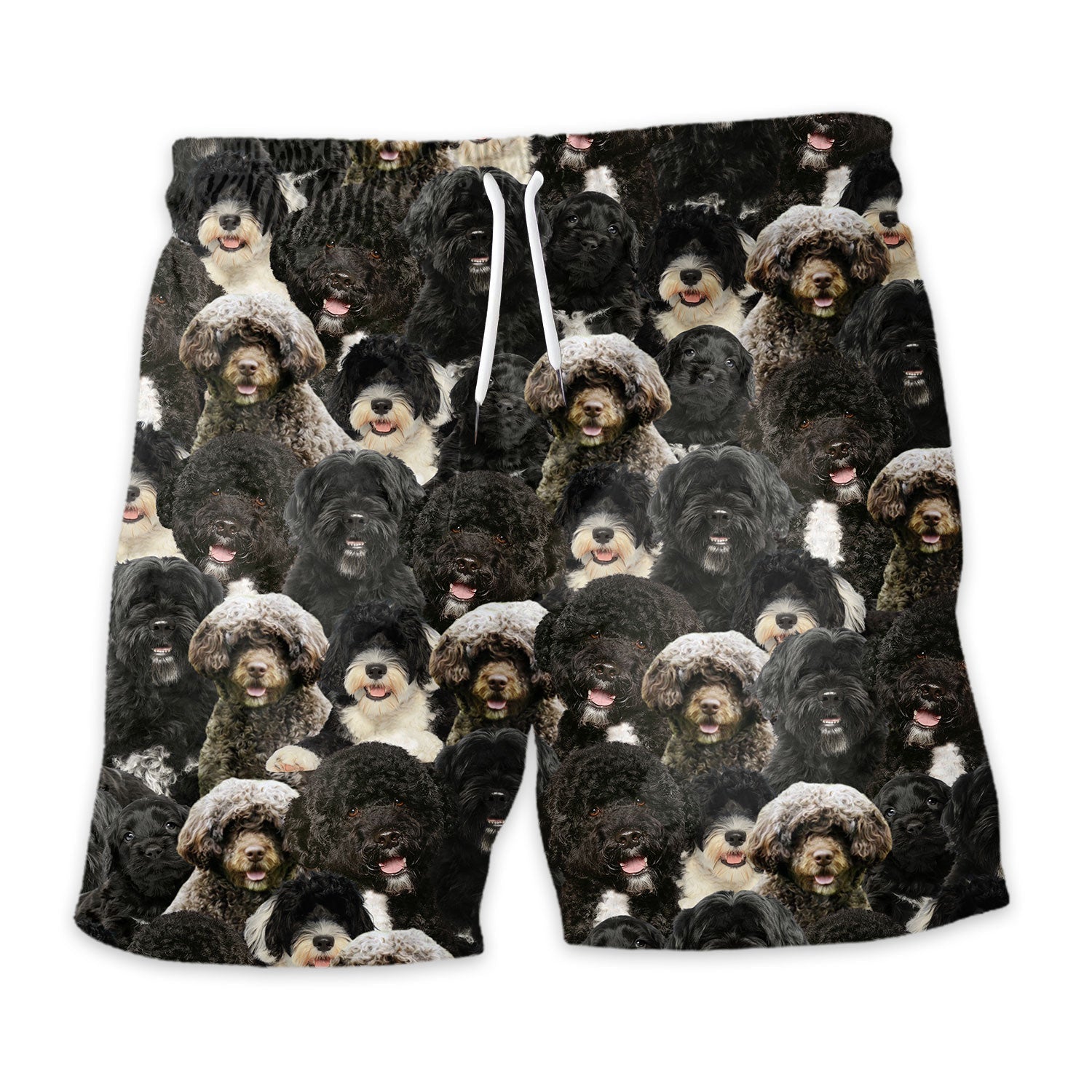Portuguese Water Dog Full Face Hawaiian Shirt & Short