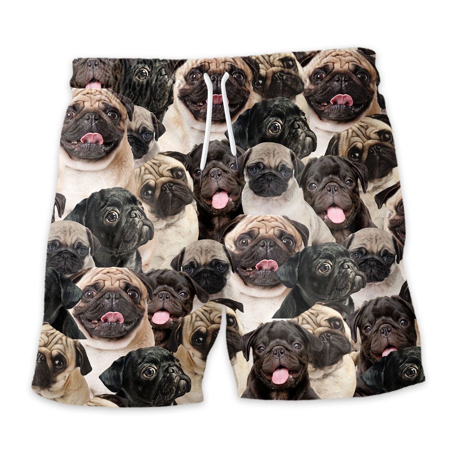 Pug Full Face Hawaiian Shirt & Short