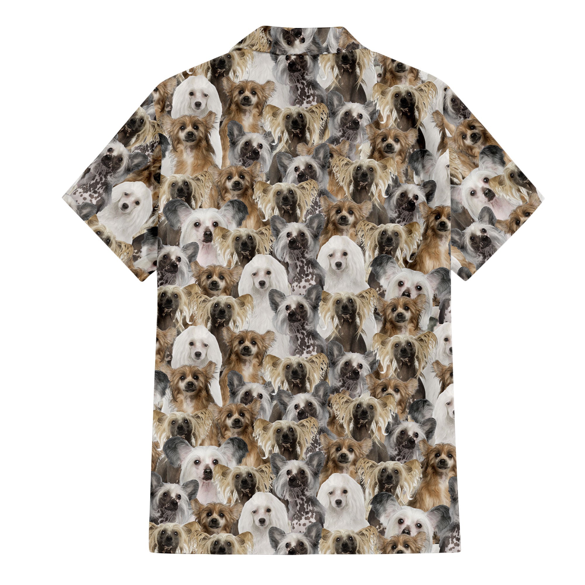 Chinese Crested Dog Full Face Hawaiian Shirt & Short