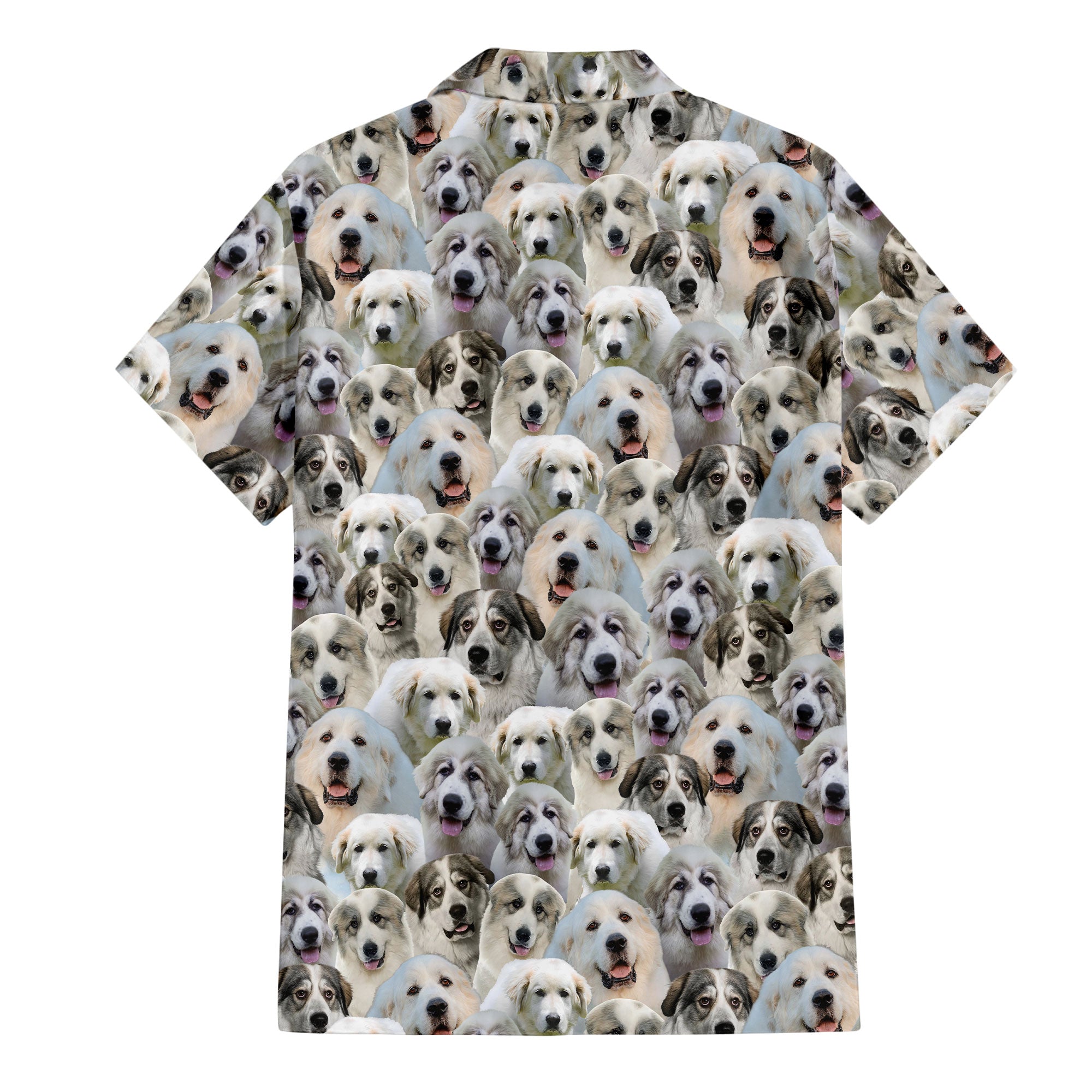 Great Pyrenees Full Full Face Hawaiian Shirt & Short