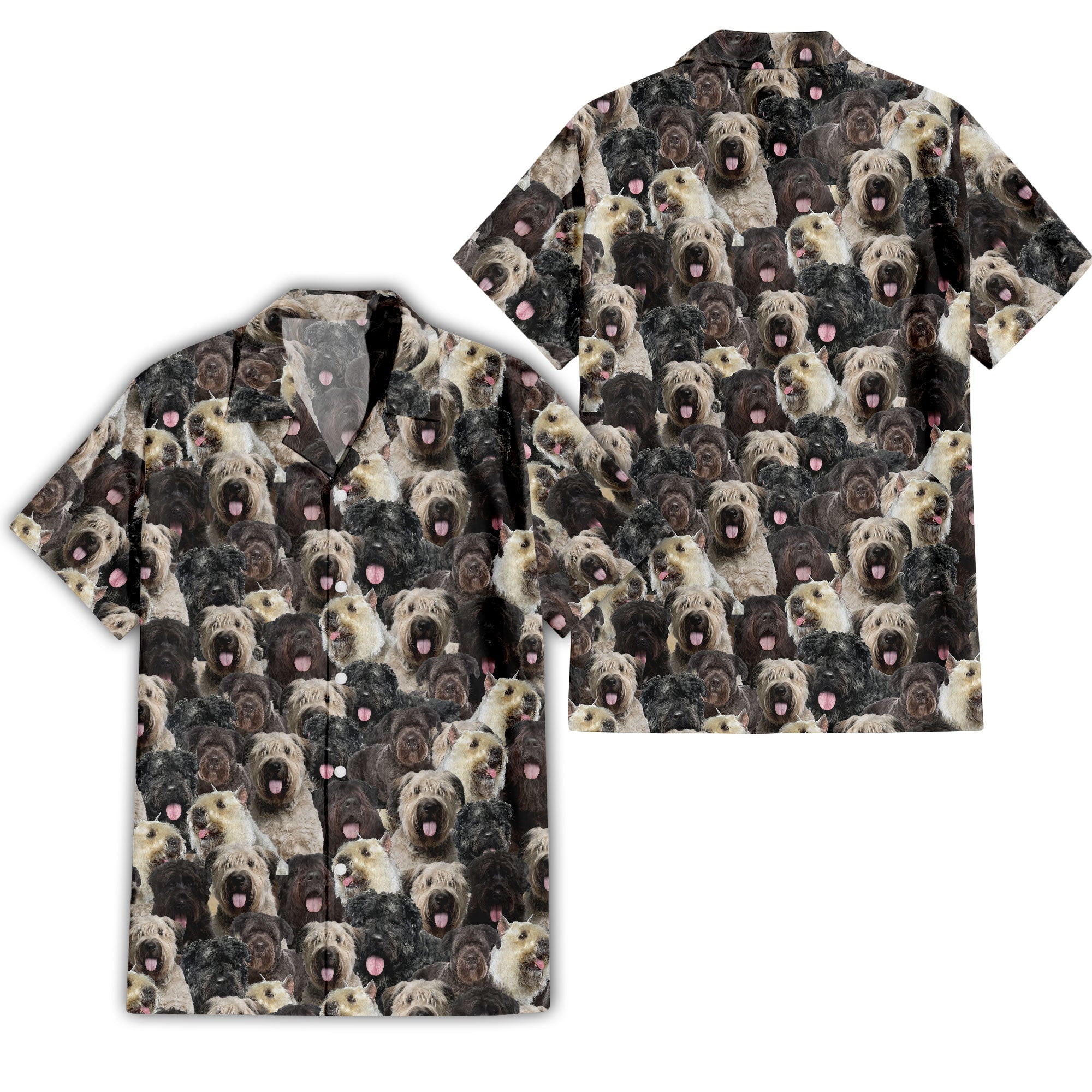 Bouvier Des Flandres Full Face Hawaiian Shirt & Short