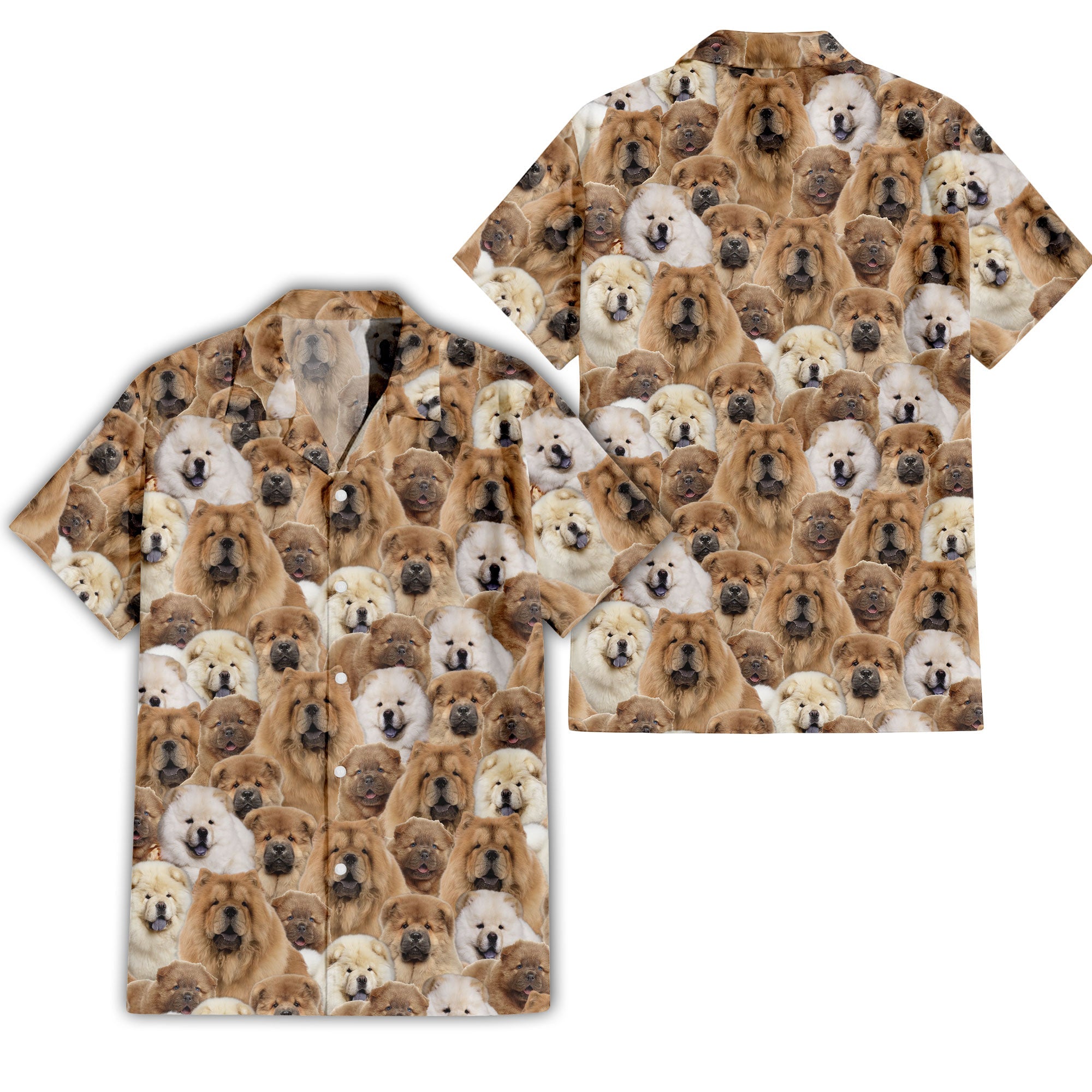 Chow Chow Full Face Hawaiian Shirt & Short