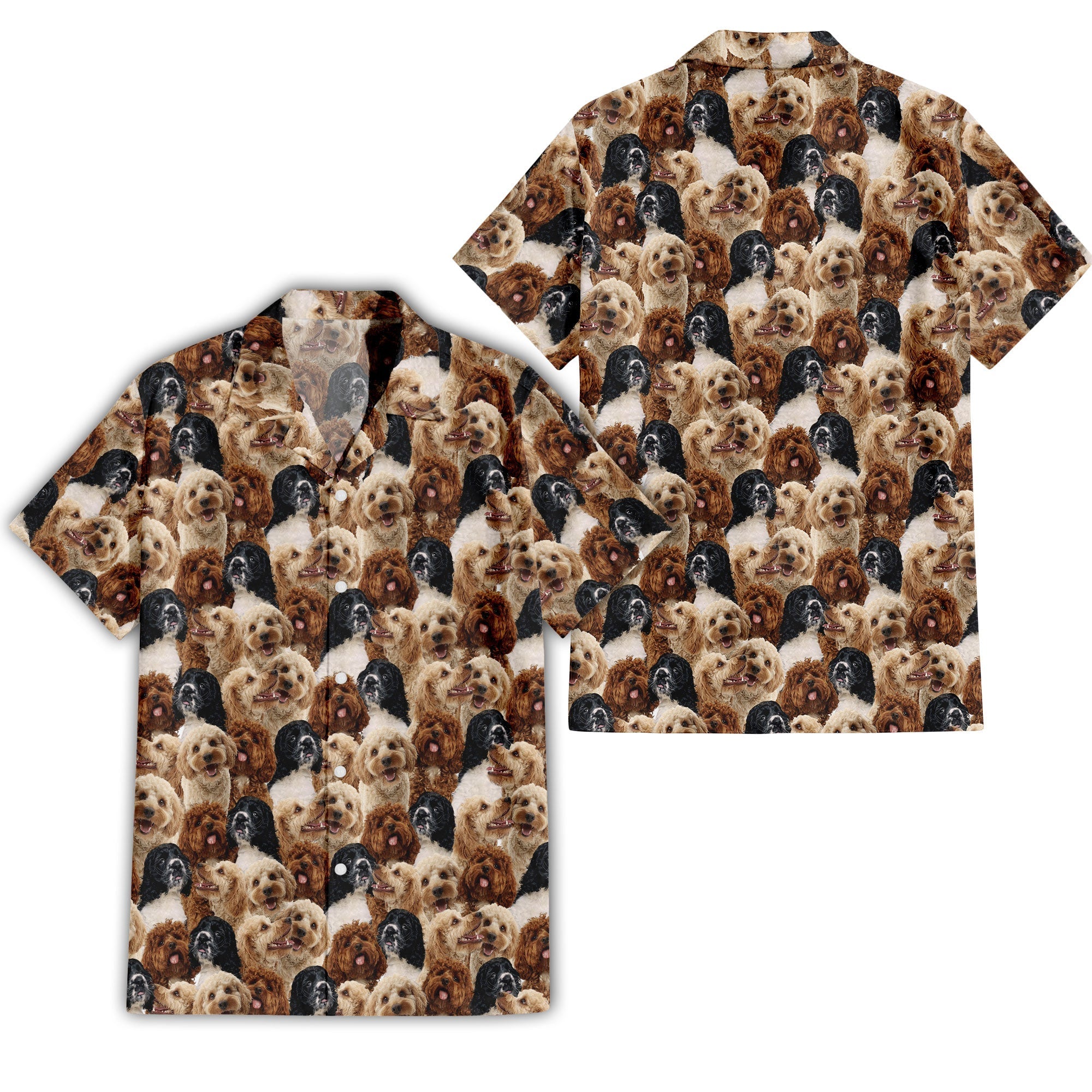 Cockapoo Full Face Hawaiian Shirt & Short
