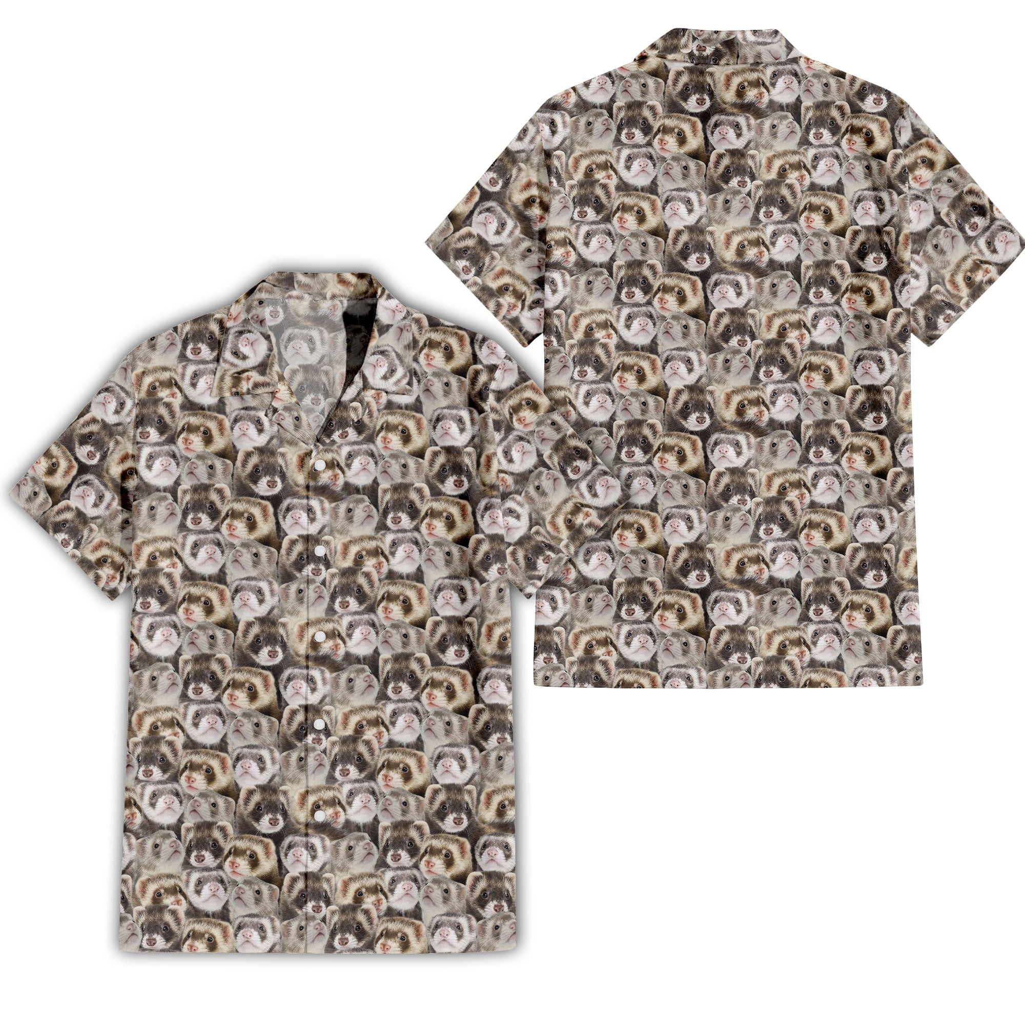 Ferret Full Face Hawaiian Shirt & Short