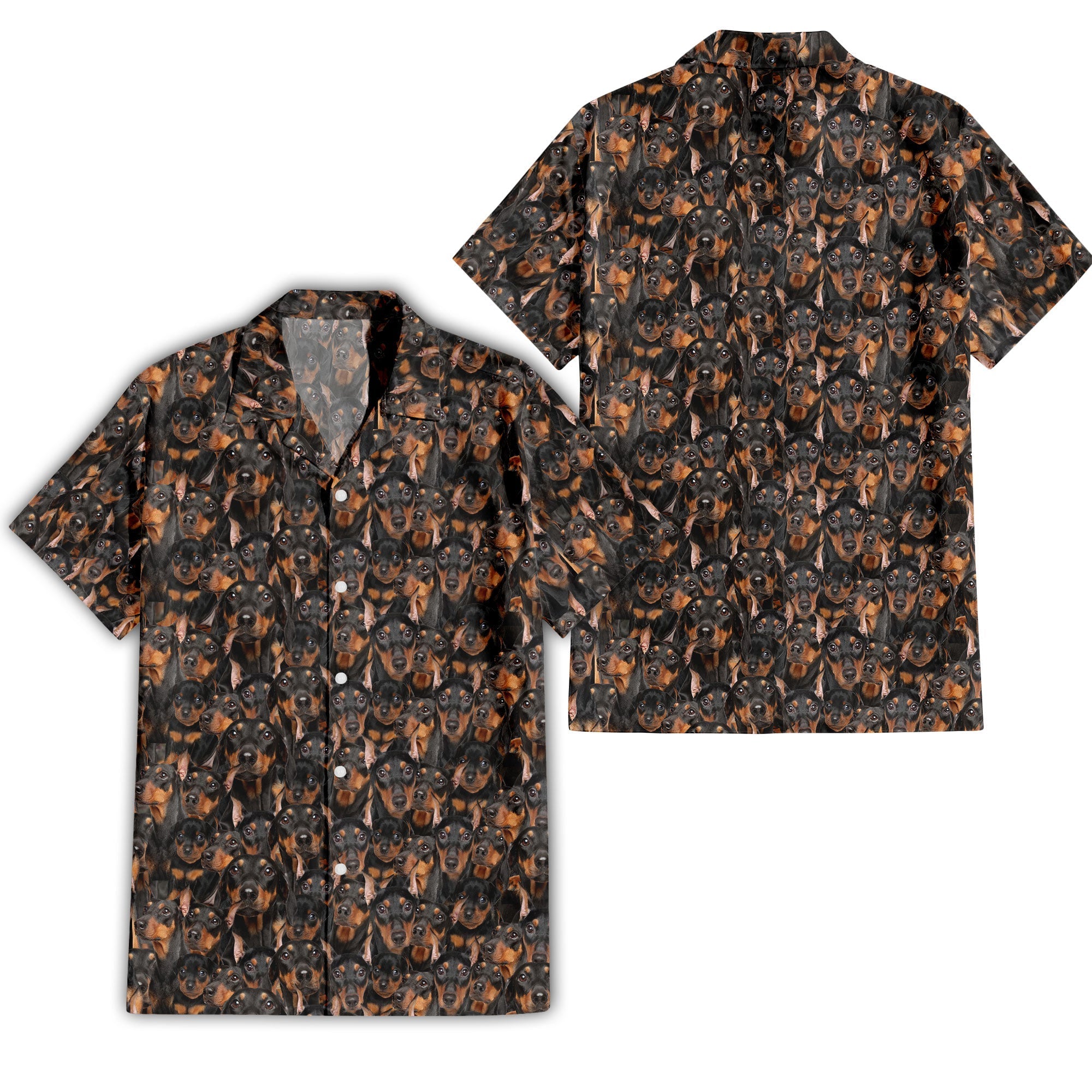 German Pinscher Full Face Hawaiian Shirt & Short