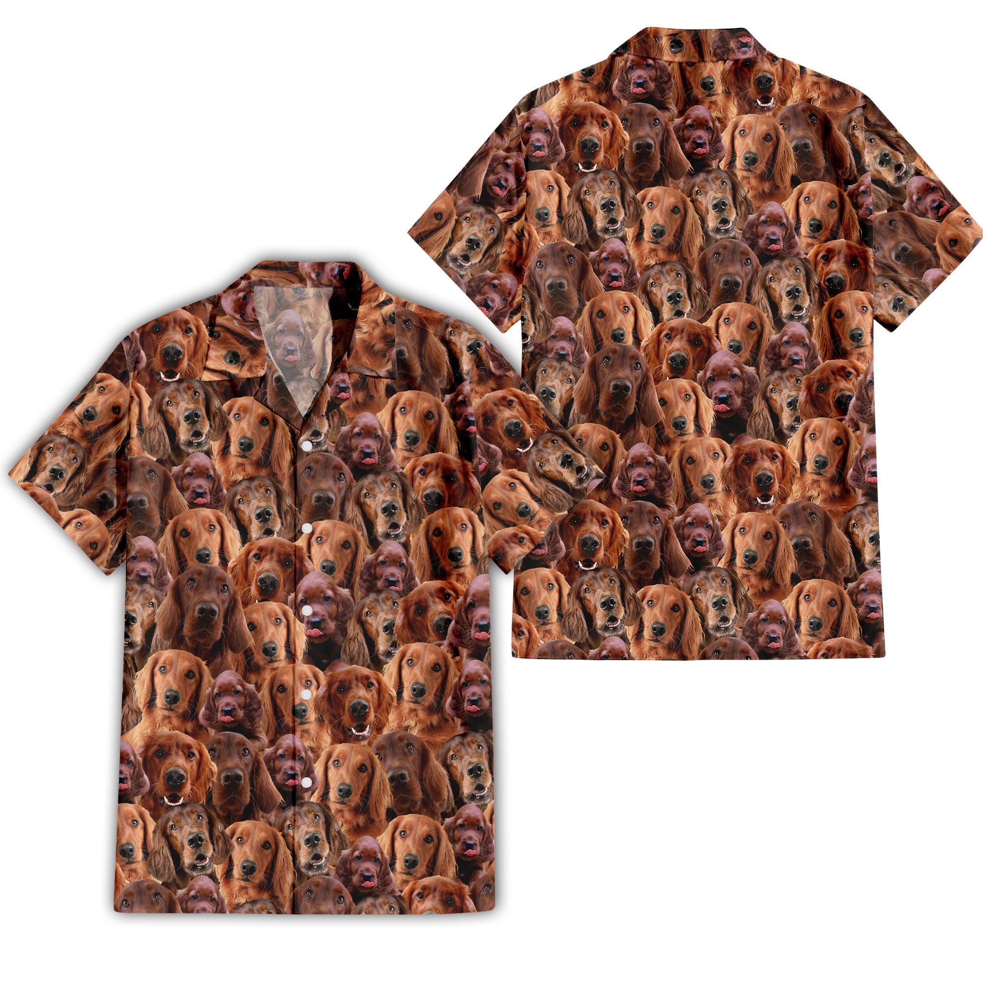 Irish Setter Full Face Hawaiian Shirt & Short