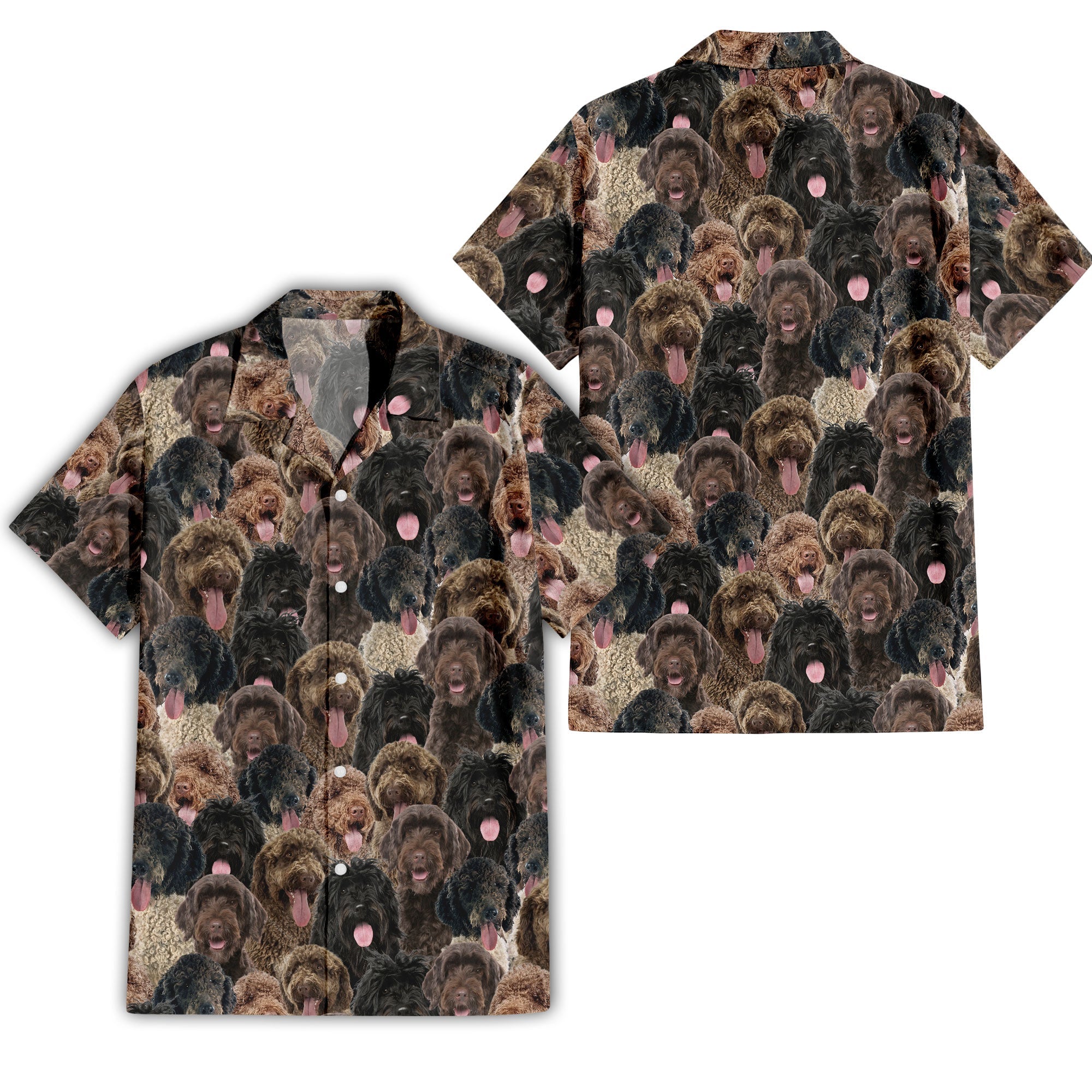 Portuguese Water Dog 1 Full Face Hawaiian Shirt & Short