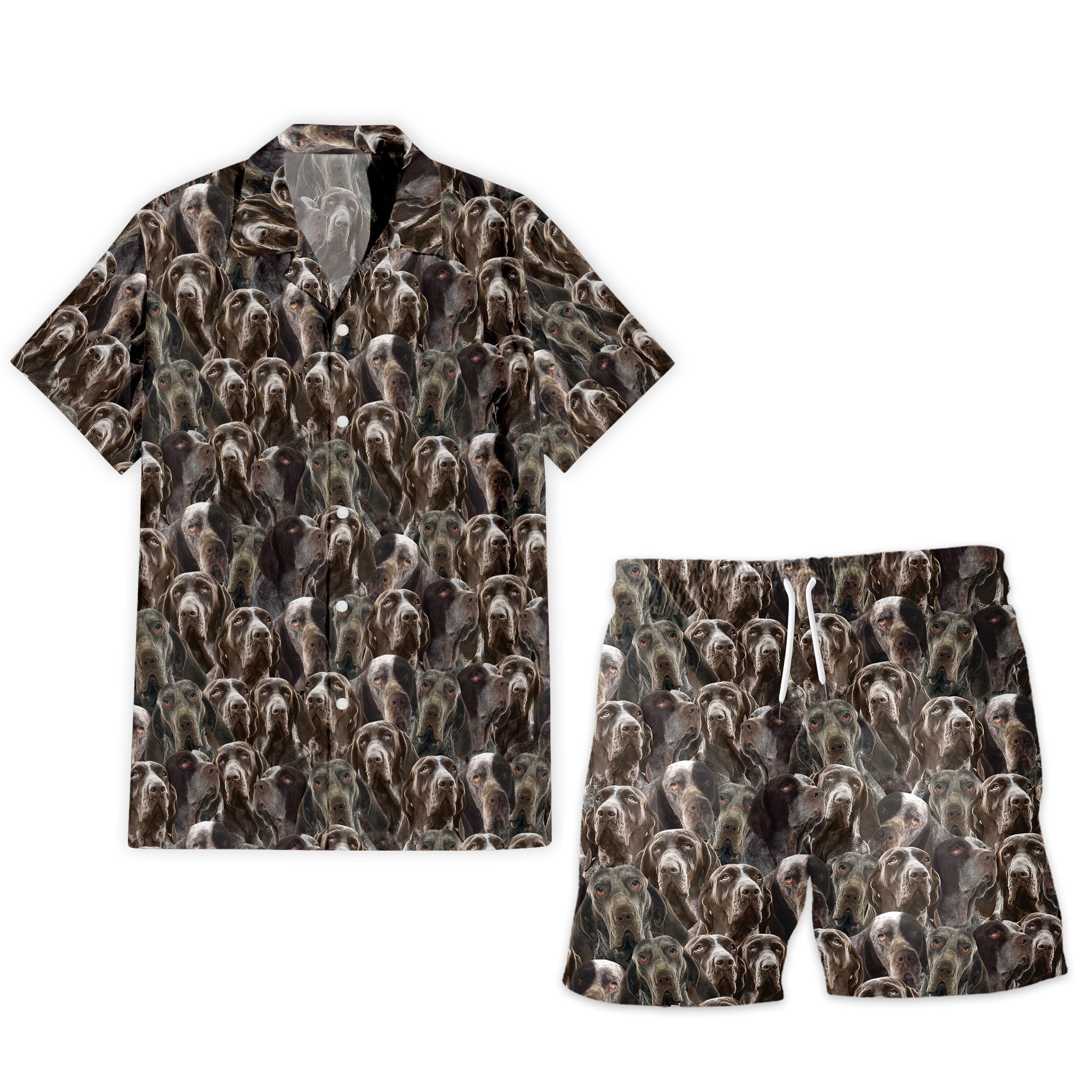 Burgos Pointer Full Face Hawaiian Shirt & Short