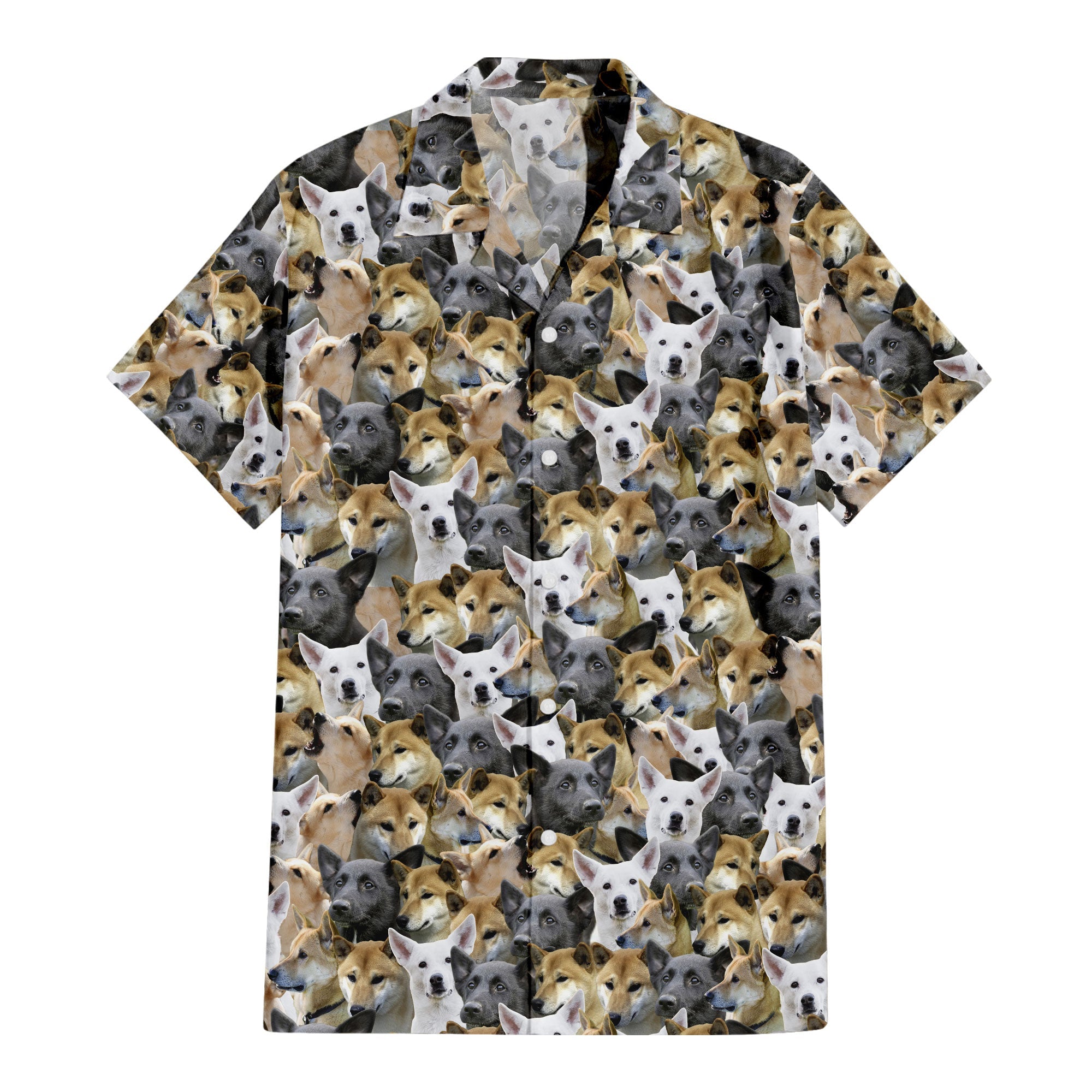 Canaan Dog Full Face Hawaiian Shirt & Short
