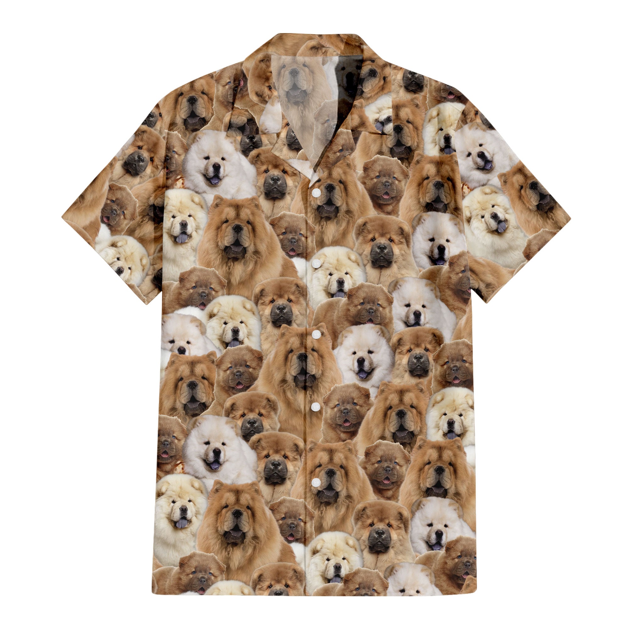 Chow Chow Full Face Hawaiian Shirt & Short