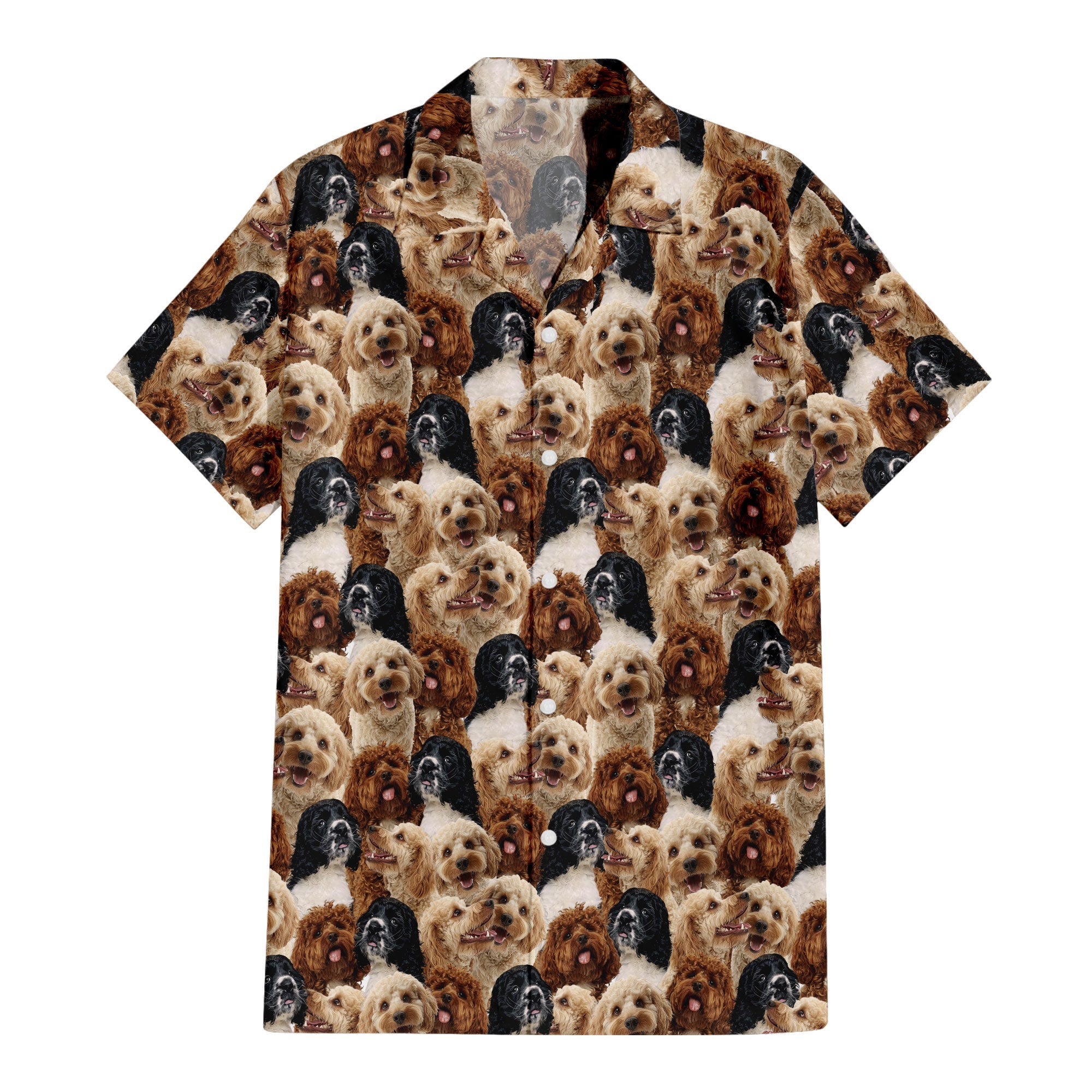 Cockapoo Full Face Hawaiian Shirt & Short