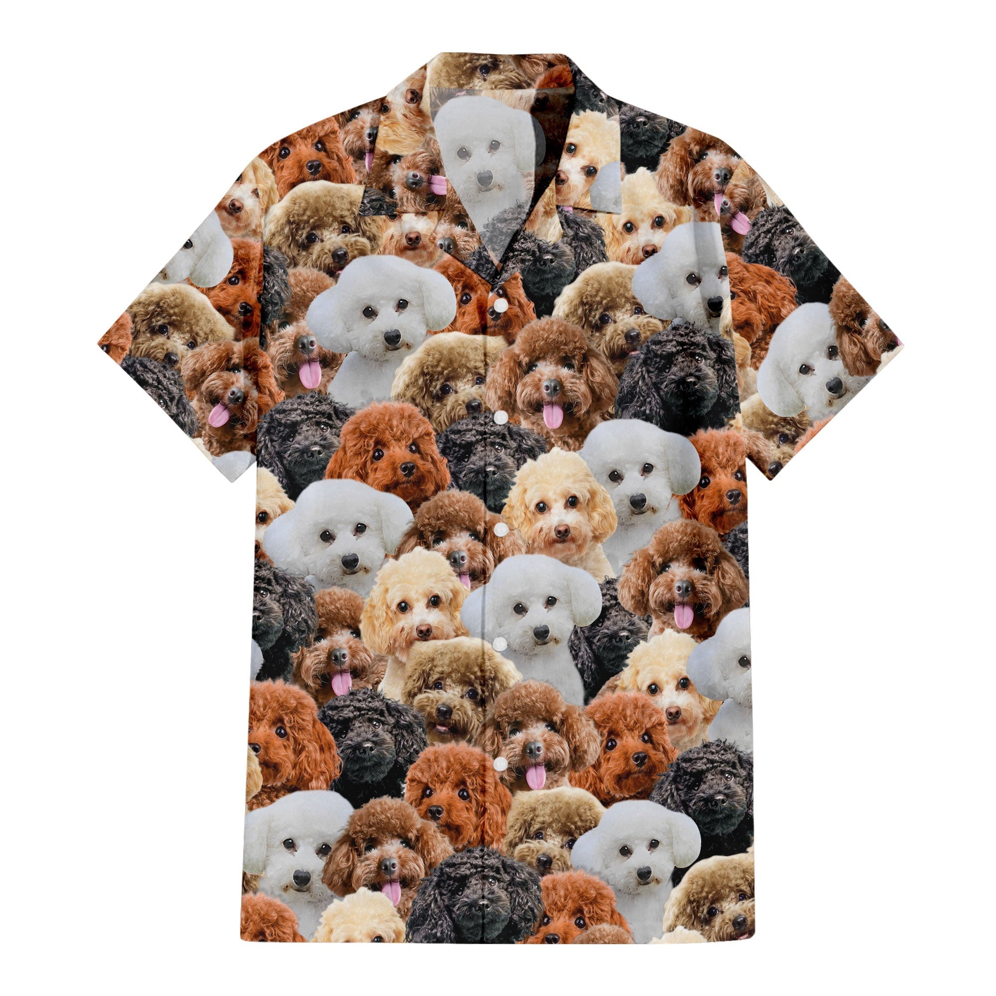 Poodle Full Face Hawaiian Shirt & Short