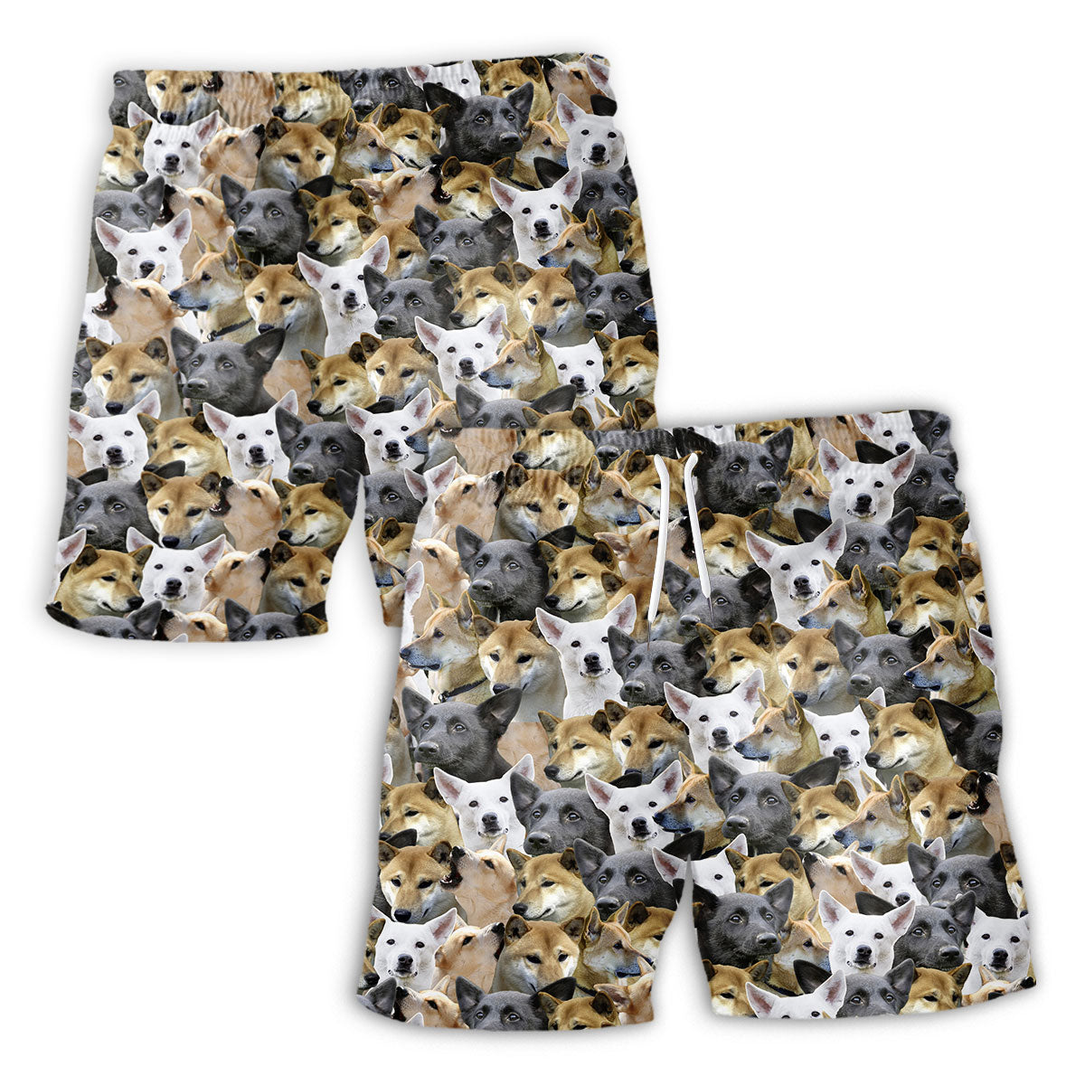 Canaan Dog Full Face Hawaiian Shirt & Short