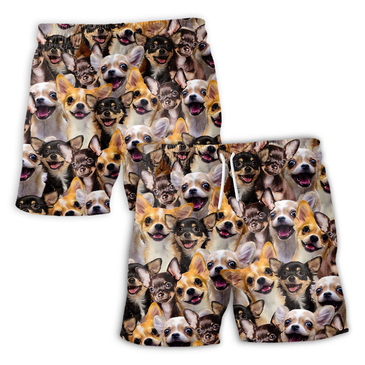 Chihuahua Dog Full Face Hawaiian Shirt & Short