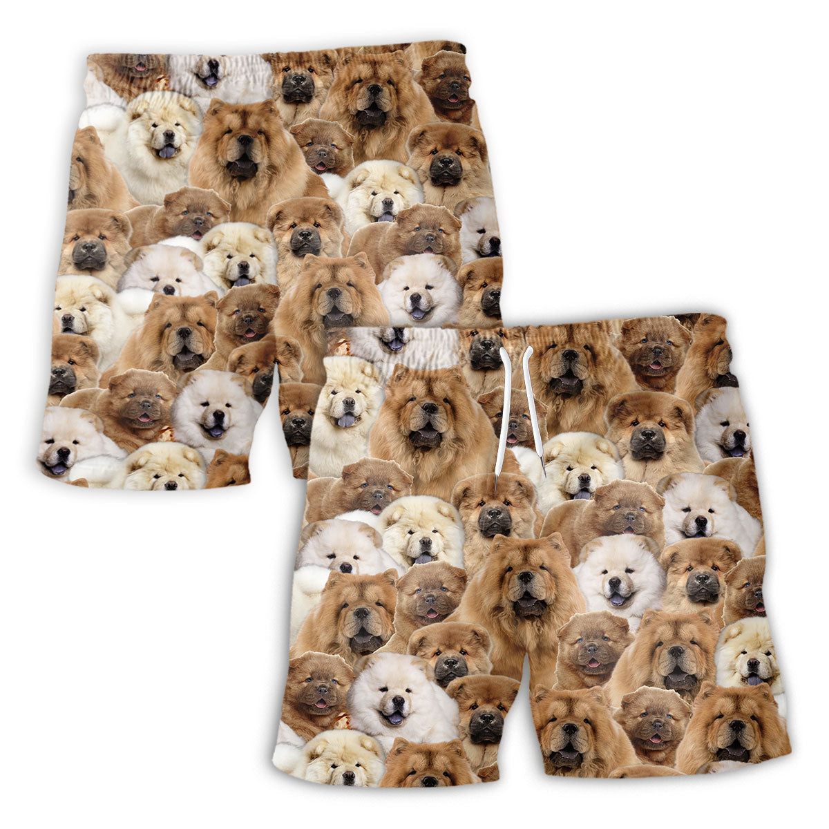 Chow Chow Full Face Hawaiian Shirt & Short
