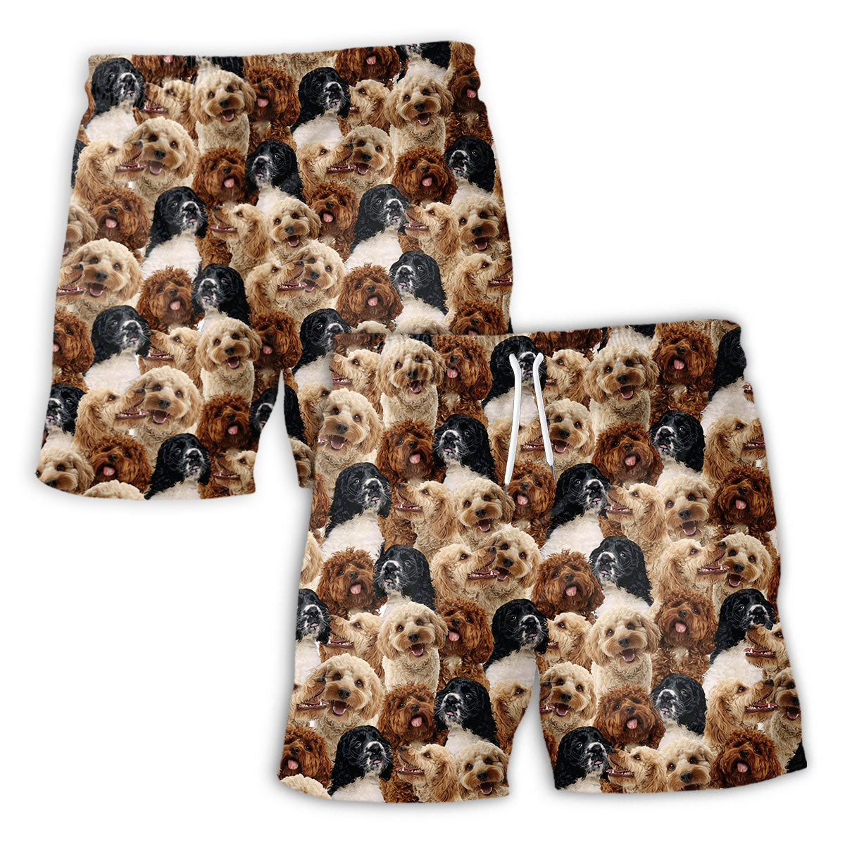 Cockapoo Full Face Hawaiian Shirt & Short