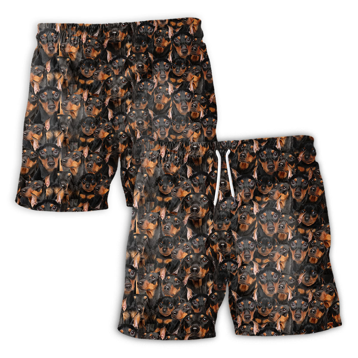 German Pinscher Full Face Hawaiian Shirt & Short