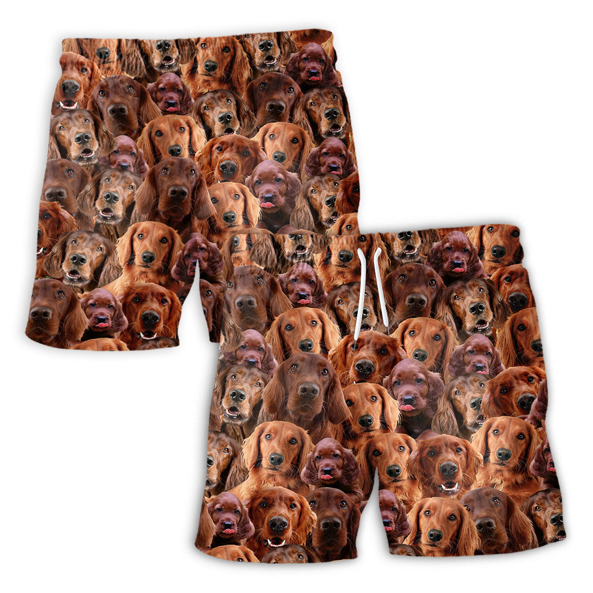 Irish Setter Full Face Hawaiian Shirt & Short
