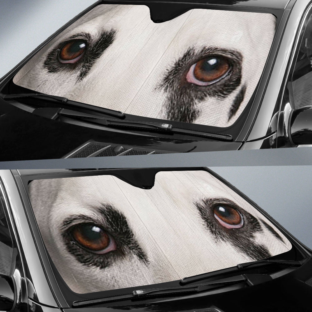 Dalmatian Eyes Car Sun Shade 94