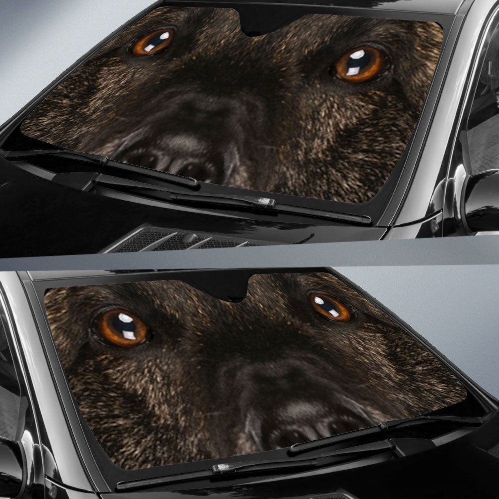 Dutch Shepherd Eyes Car Sun Shade 94