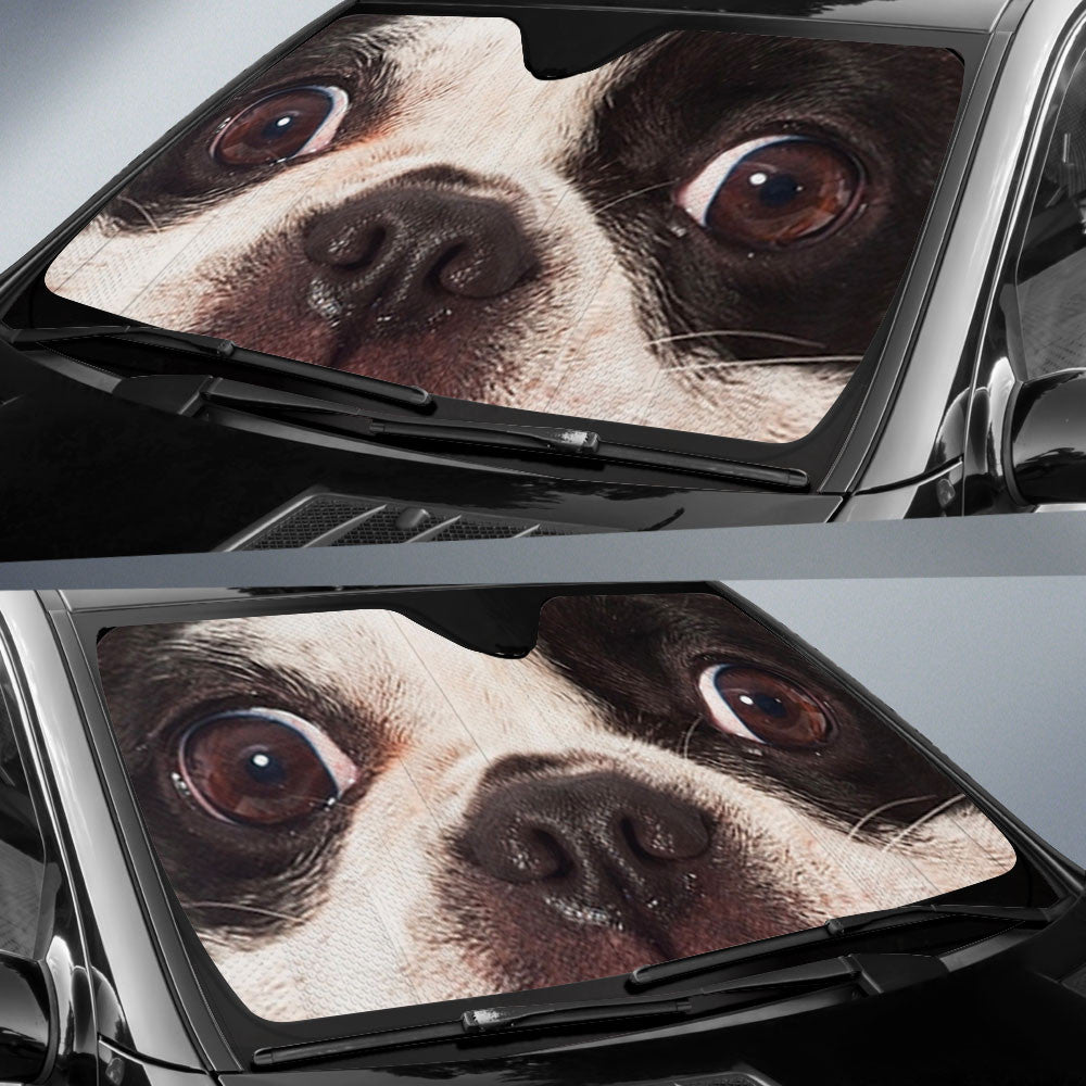 French Bulldog Eyes Car Sun Shade 94