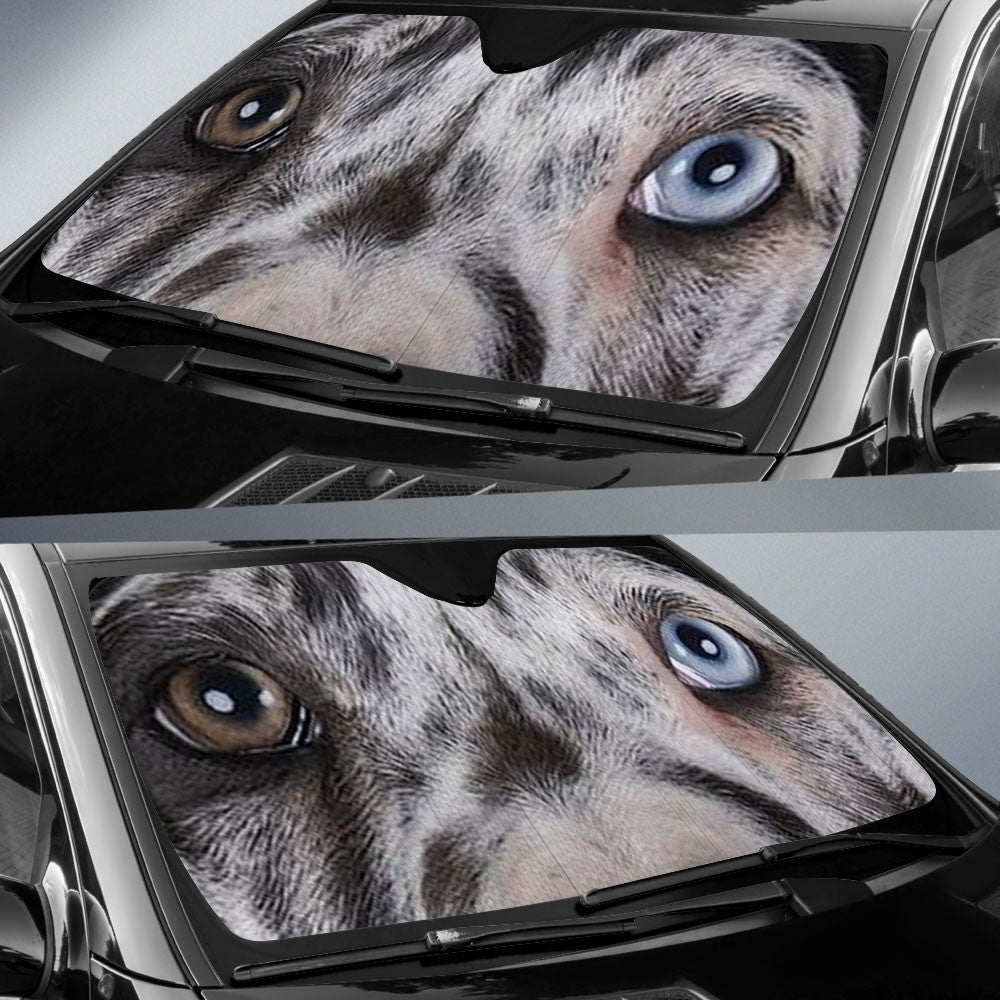 Great Dane Eyes Car Sun Shade 94