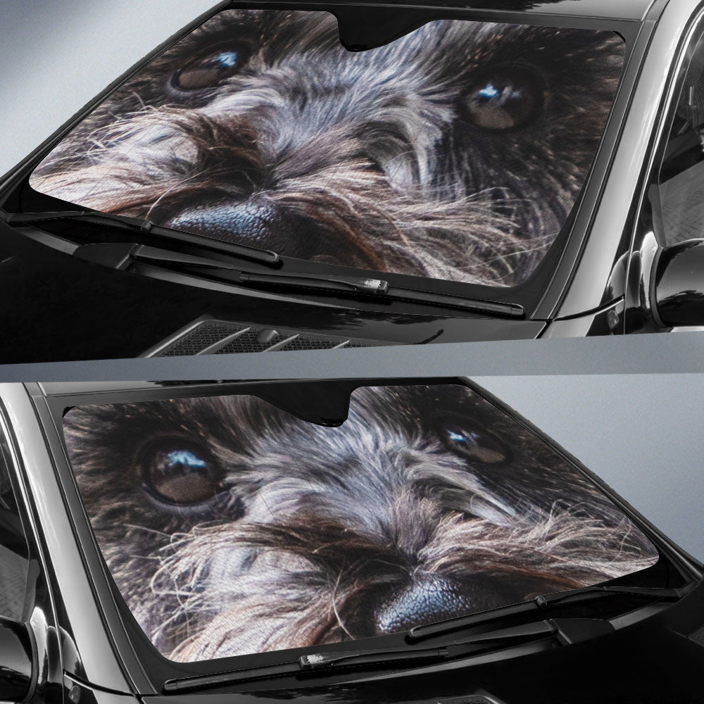 Scottish Terrier Eyes Car Sun Shade 94