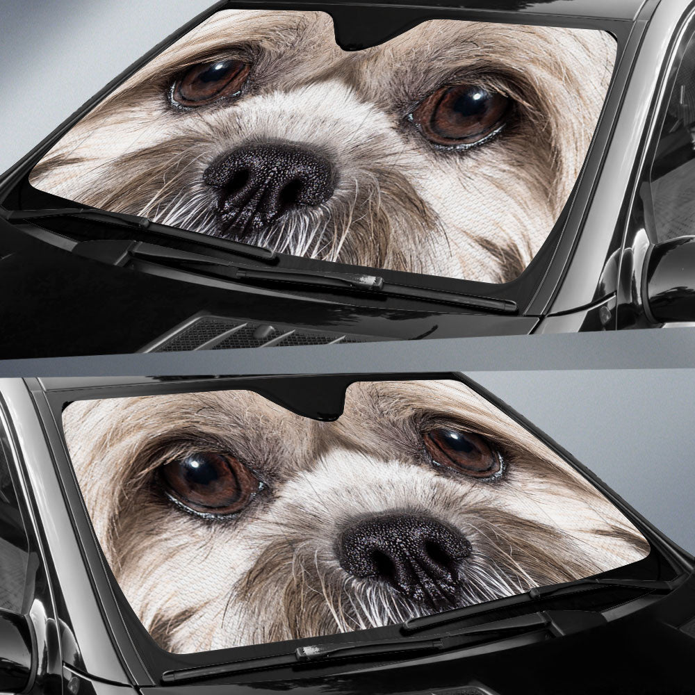 Lhasa Apsos Eyes Car Sun Shade 94