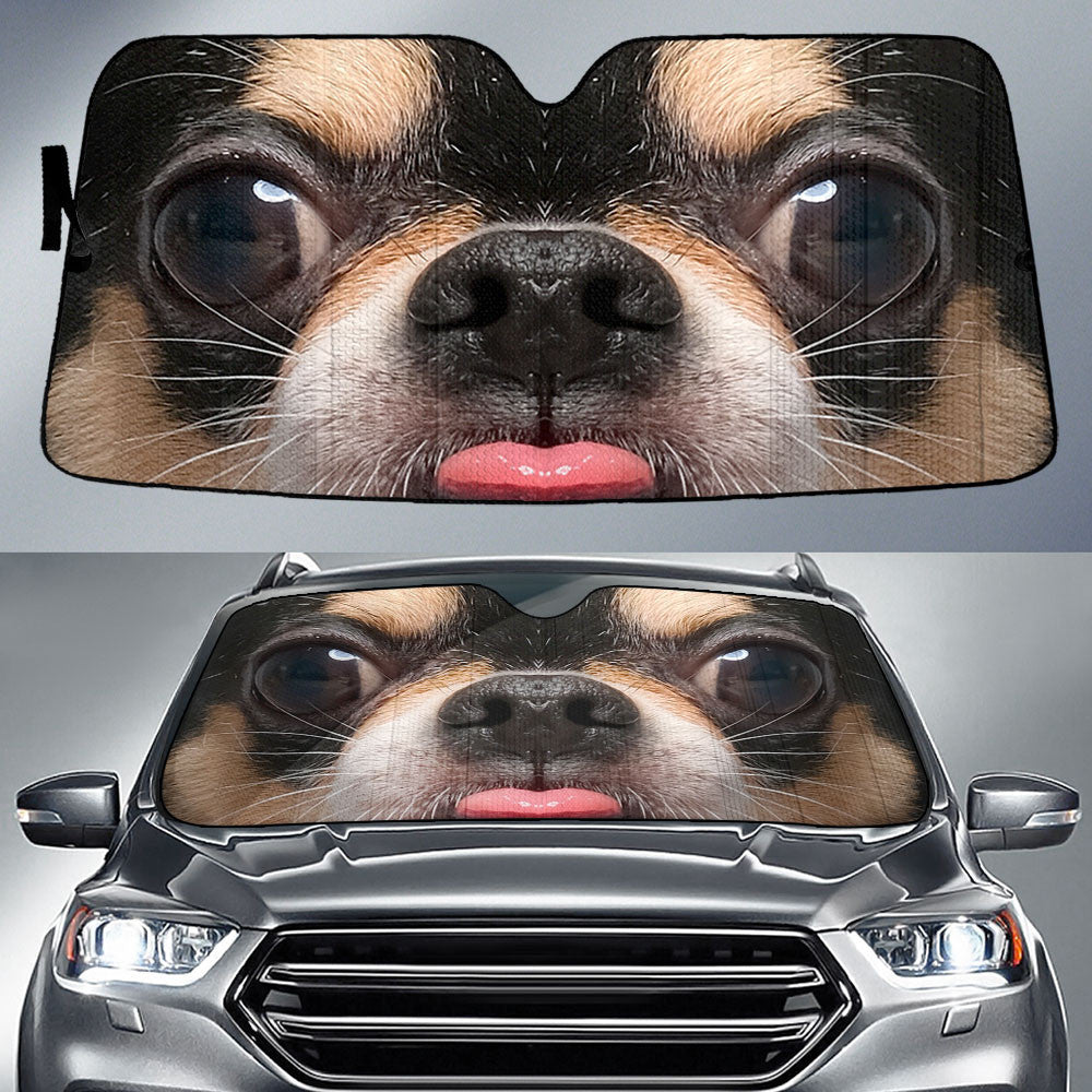Chihuahua Eyes Car Sun Shade 94