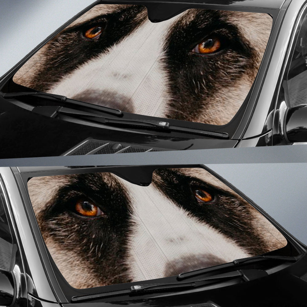 American Akita Eyes Car Sun Shade 94