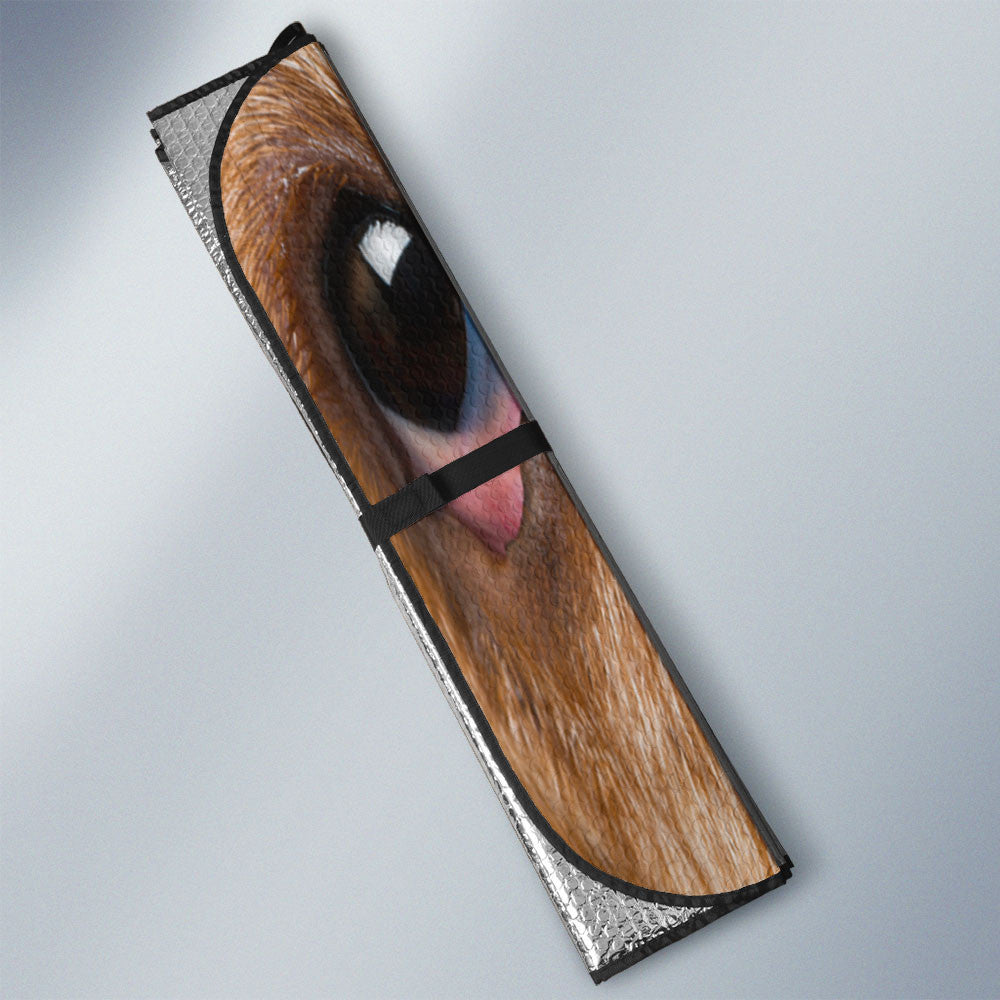 Basset Hound Eyes Car Sun Shade 94