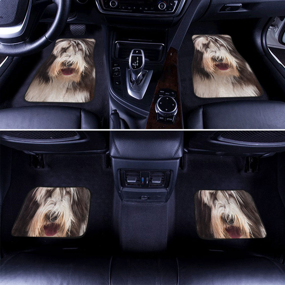Bearded Collie Dog Funny Face Car Floor Mats 119