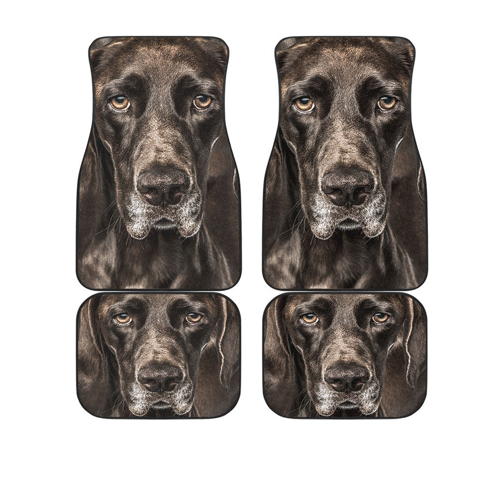 German Shorthaired Pointer Dog Funny Face Car Floor Mats 119