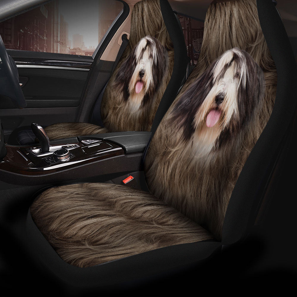 Bearded Collie Dog Funny Face Car Seat Covers 120 Cordecar Store