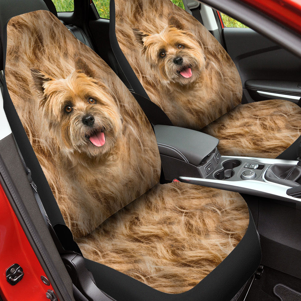 Cairn Terrier Dog Funny Face Car Seat Covers 120