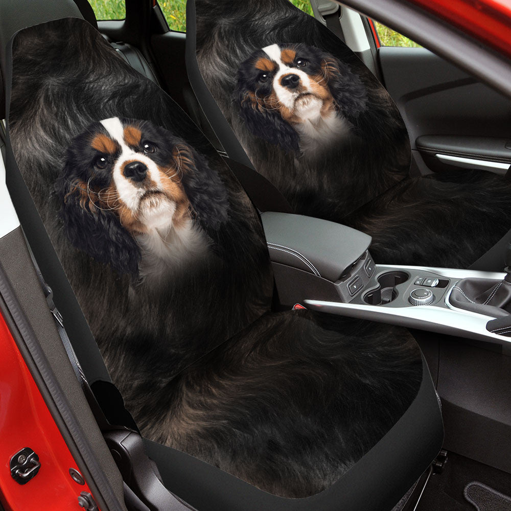 Cavalier King Charles Spaniel Dog Funny Face Car Seat Covers 120