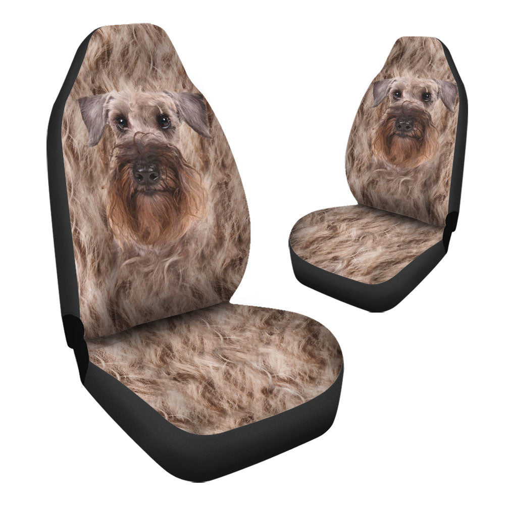 Cesky Terrier Dog Funny Face Car Seat Covers 120