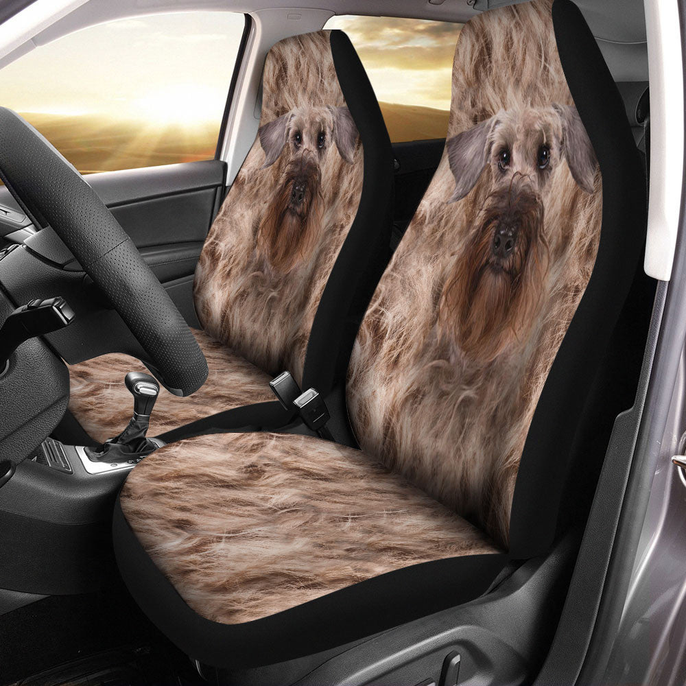 Cesky Terrier Dog Funny Face Car Seat Covers 120