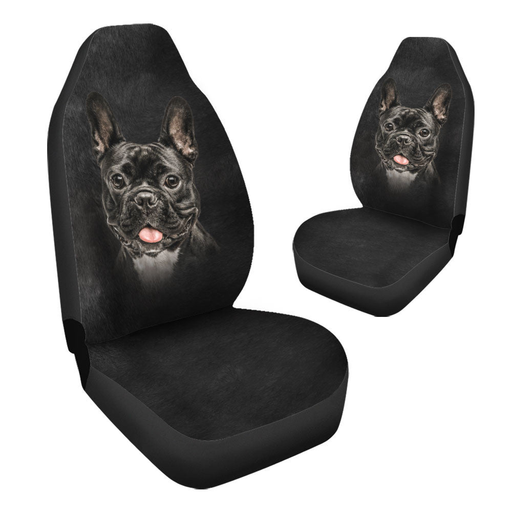 French Bulldog Funny Face Car Seat Covers 120