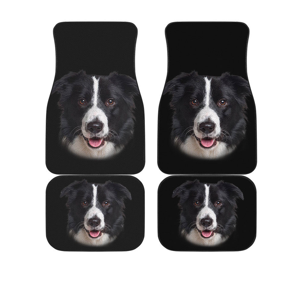 Border Collie Dog Cute Face Car Floor Mats 118