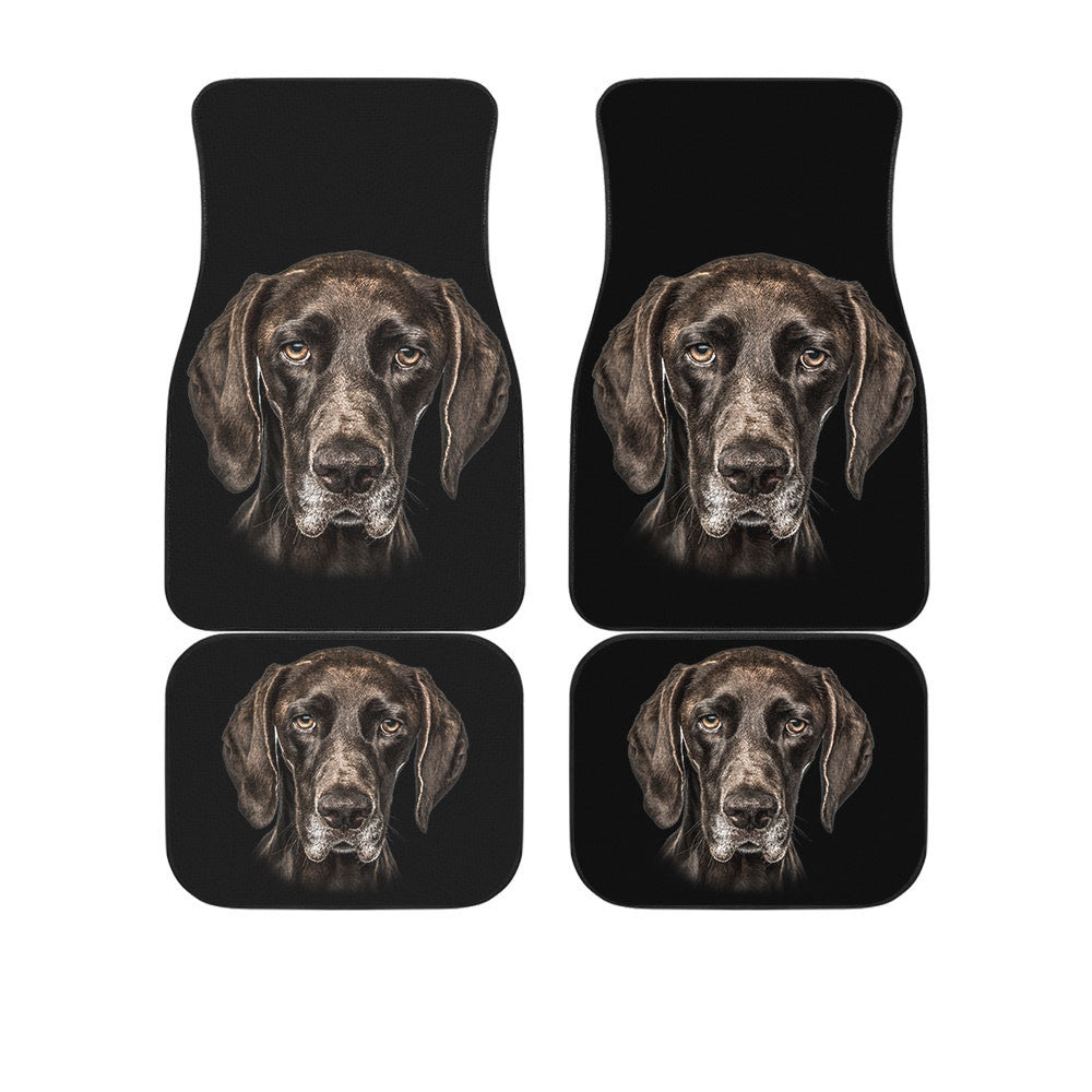 German Shorthaired Pointer Cute Face Car Floor Mats 118