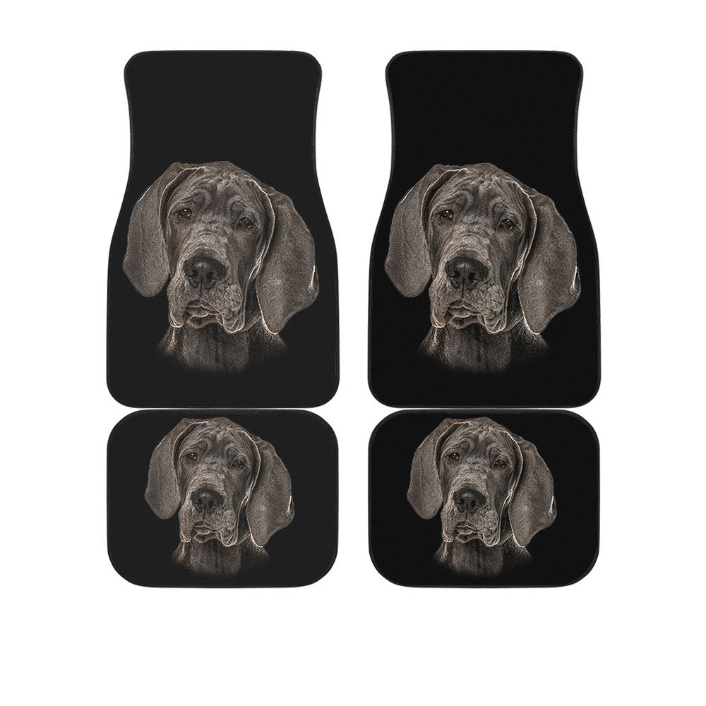 Great Dane Cute Face Car Floor Mats 118
